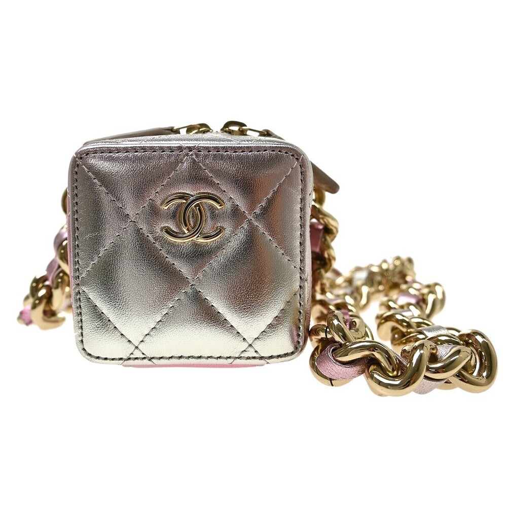 Chanel Like A Wallet Clutch With Chain Quilted Gradient Metallic Lambskin Mini